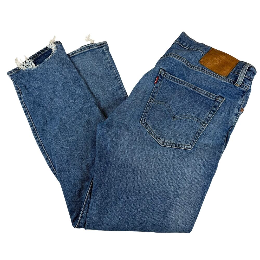 Levi's 512 Big E Slim Taper Jeans W36 L30 Distressed Blue